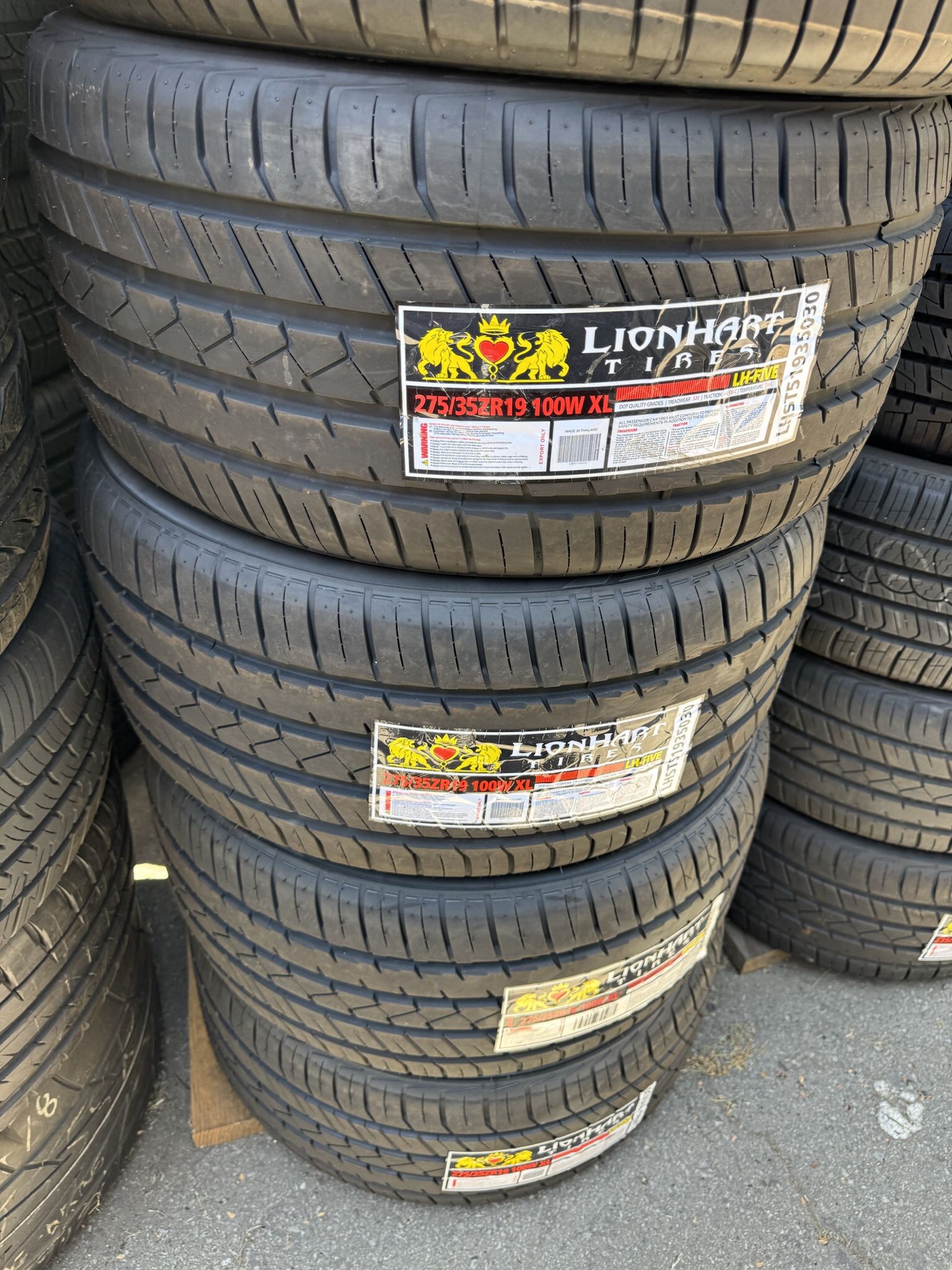 New Lionhart 275/35R19 Tires