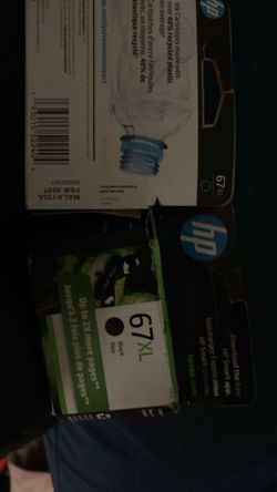 Two Hp 67xl Black Ink