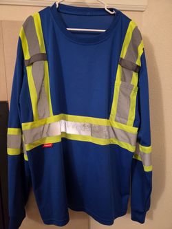 Reflective work shirts , total of 4. 2xl