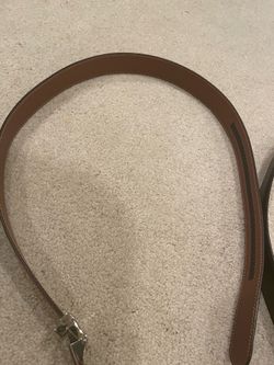 Black and brown leather belts