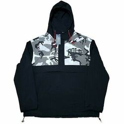Polo Ralph Lauren 1967 Camo Windbreaker Pullover Hoodie Jacket sz L