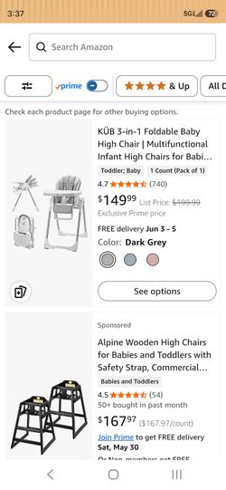 KÜB 3-in-1 Foldable Baby High Chair