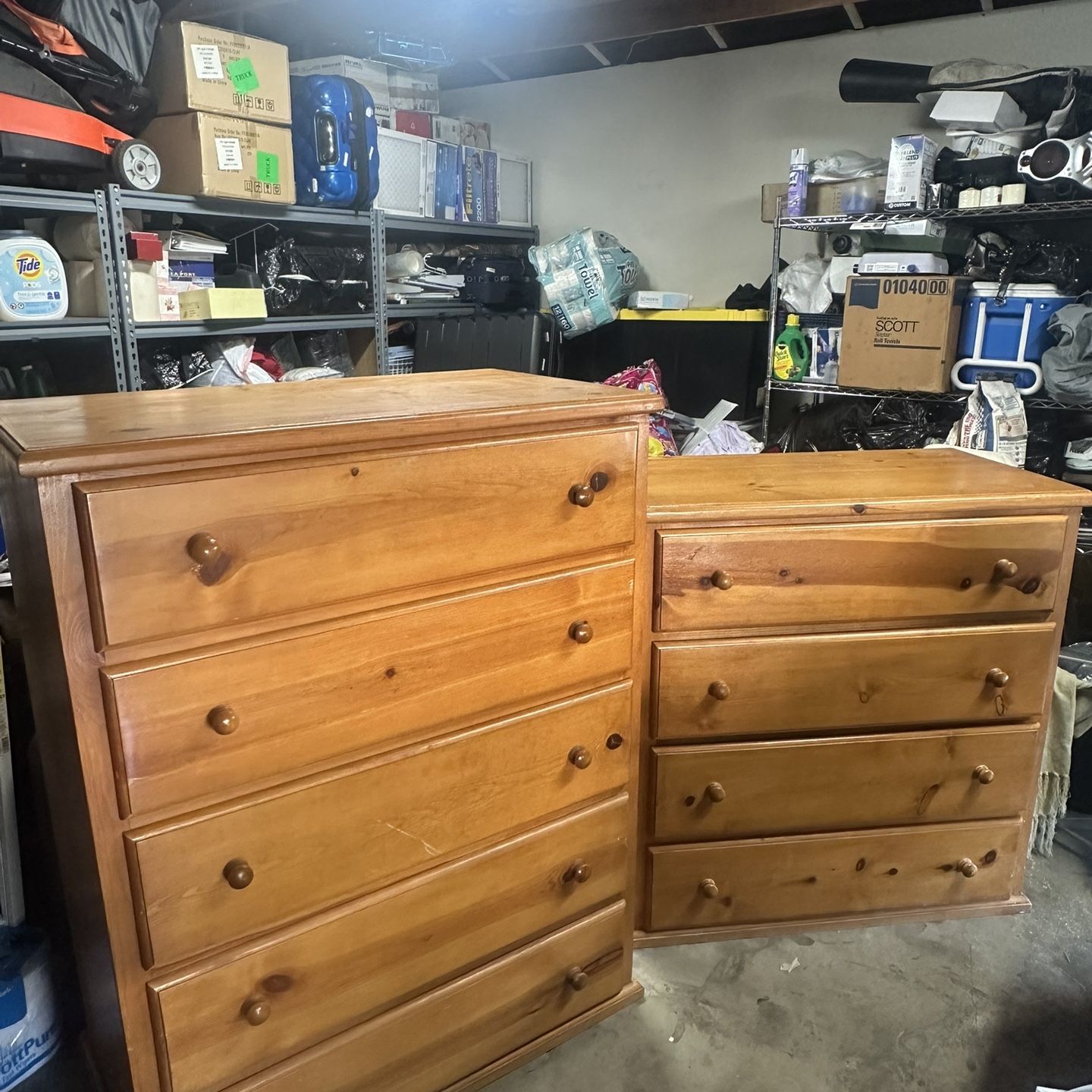 Wooden Dresser Set