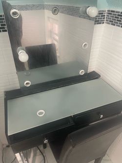 Black vanity set