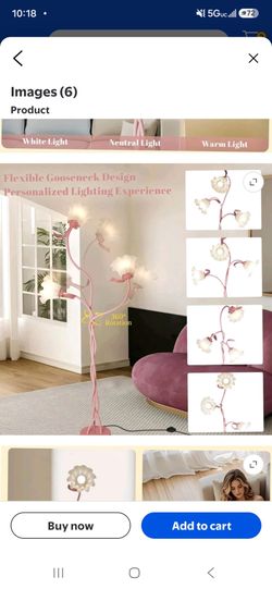 Standing flower lamp