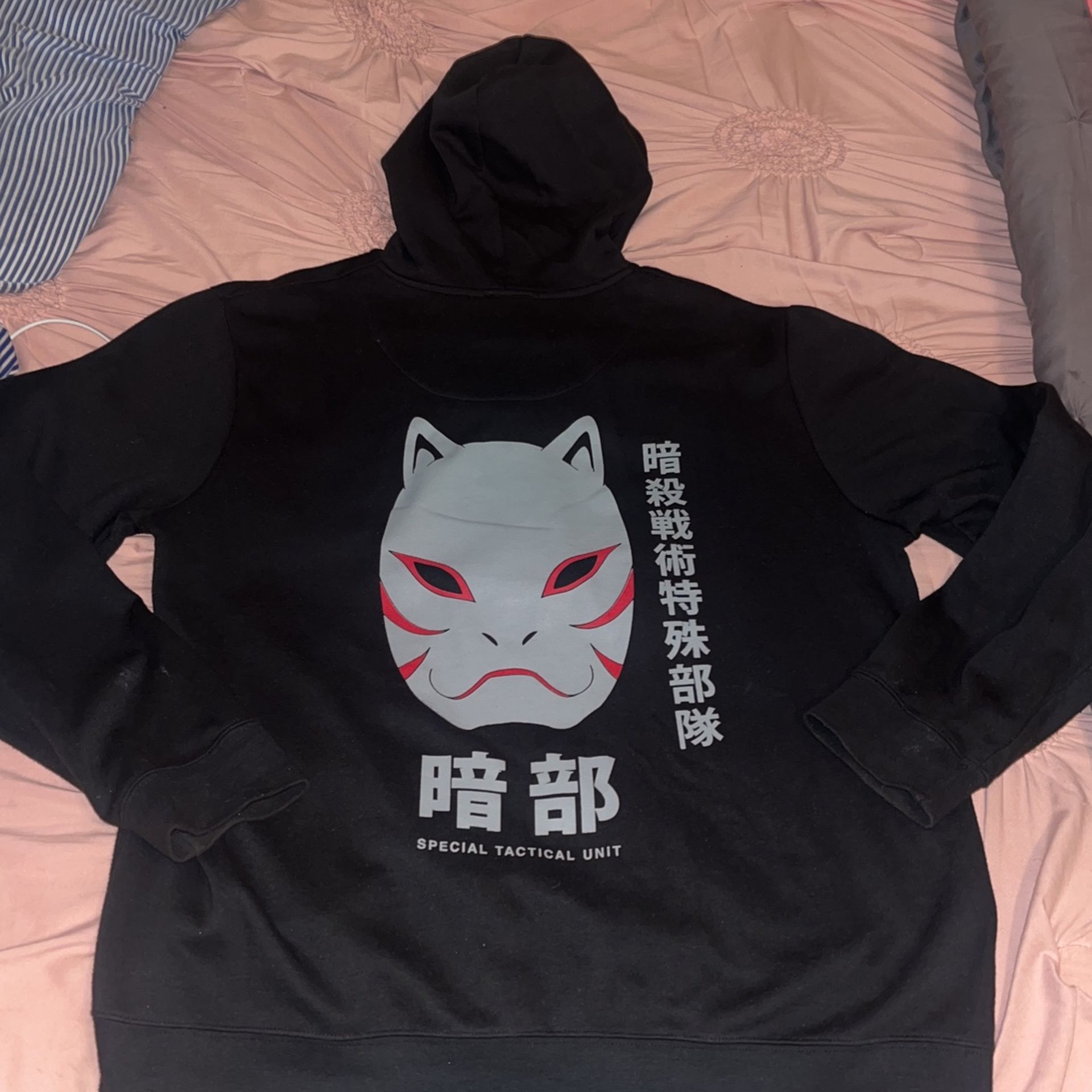 Naruto Shippuden Anbu Black OPS Anime Adult Zip Up Hoodie
