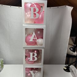 Baby Shower Balloon Box Display