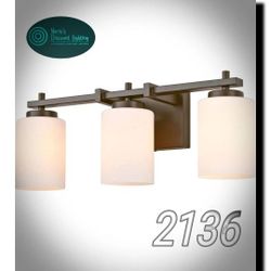 EVESKY 3 Light Vanity Light Fixture, Farmhouse Bathroom Wall Lighting