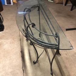 Glass Entry Way Table 