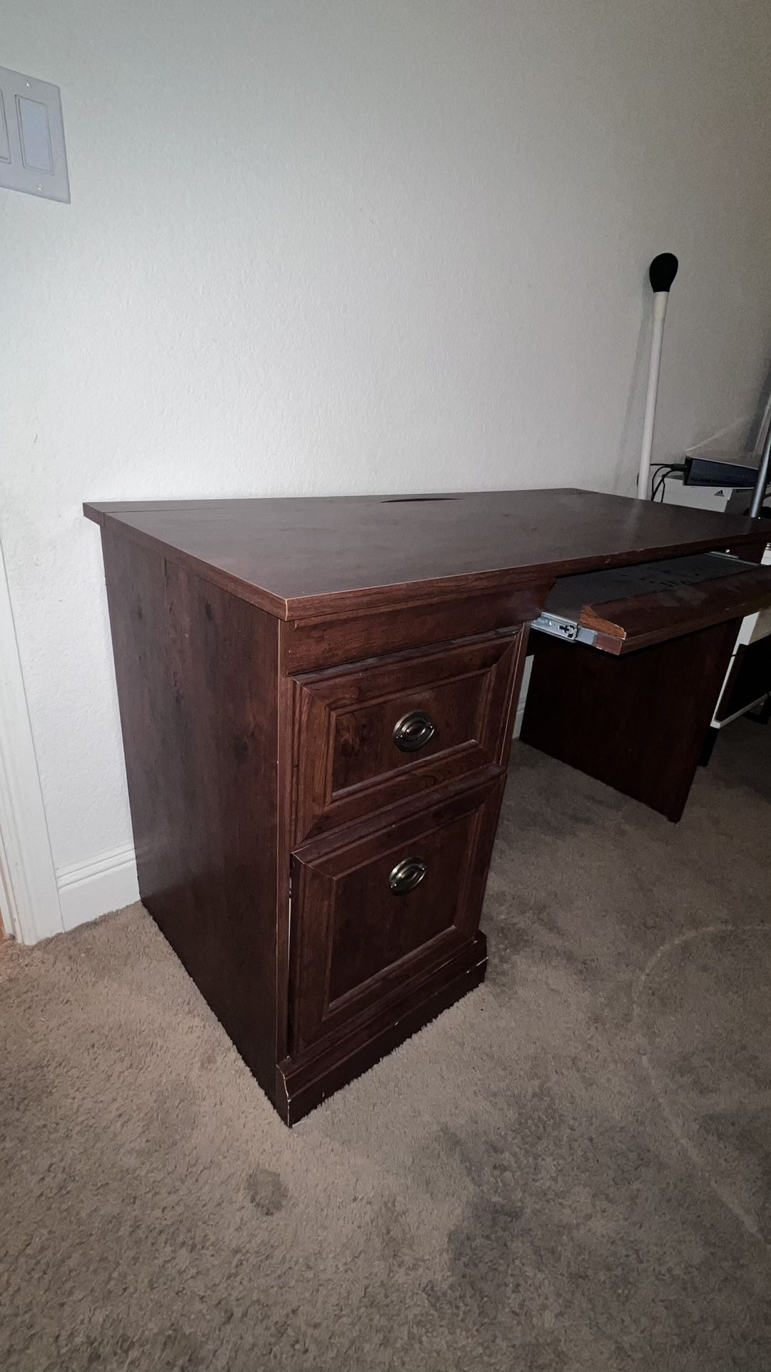 Wooden Desk With Drawers