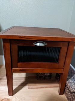 Wood Nightstand