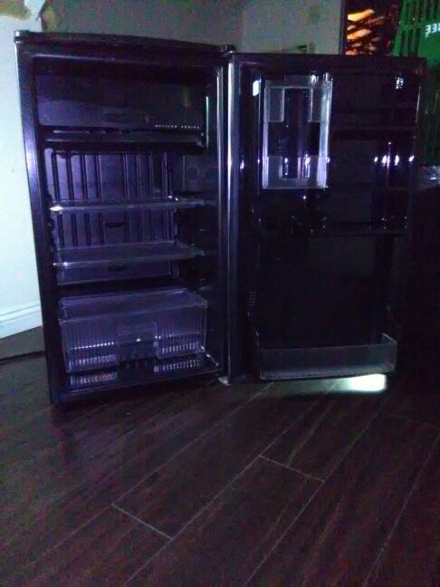 Sanyo stainless steel Eclipse series mini fridge