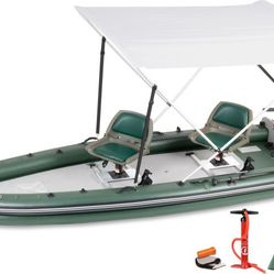Sea Eagle FiskSkiff 16 w/outboard Trades.