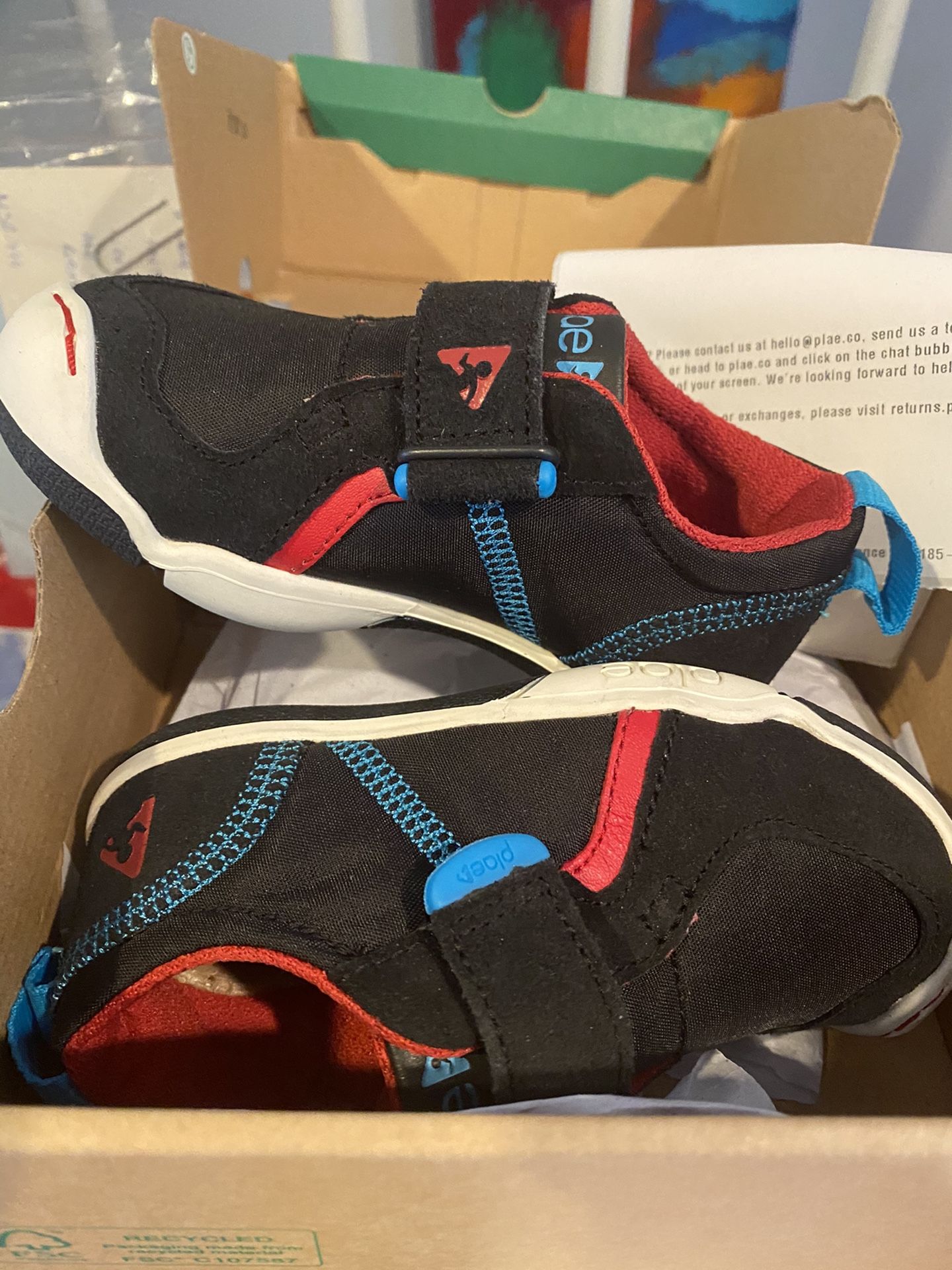 Size 6.5 Toddler Plae Shoes — Never Worn!