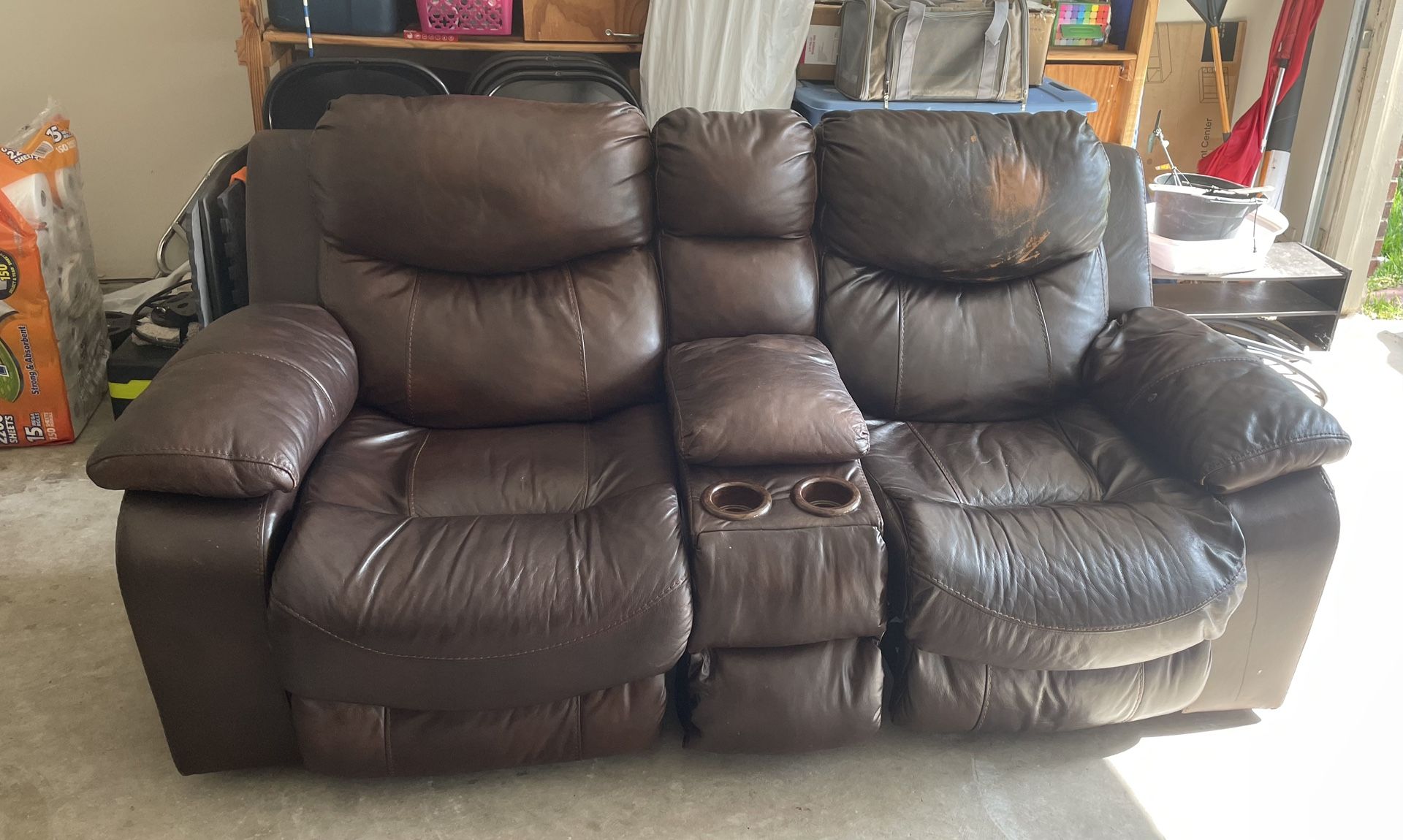 Brown Leather Coach