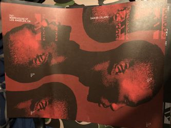 Adidas poster from the LA 747 warehouse event
