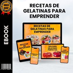 Este recetario digital de gelatinas es para ti si: ✔️¿Buscas una manera de generar ingresos extras? ✔️ ¿No tienes un trabajo actualmente? ✔️ ¿Deseas m