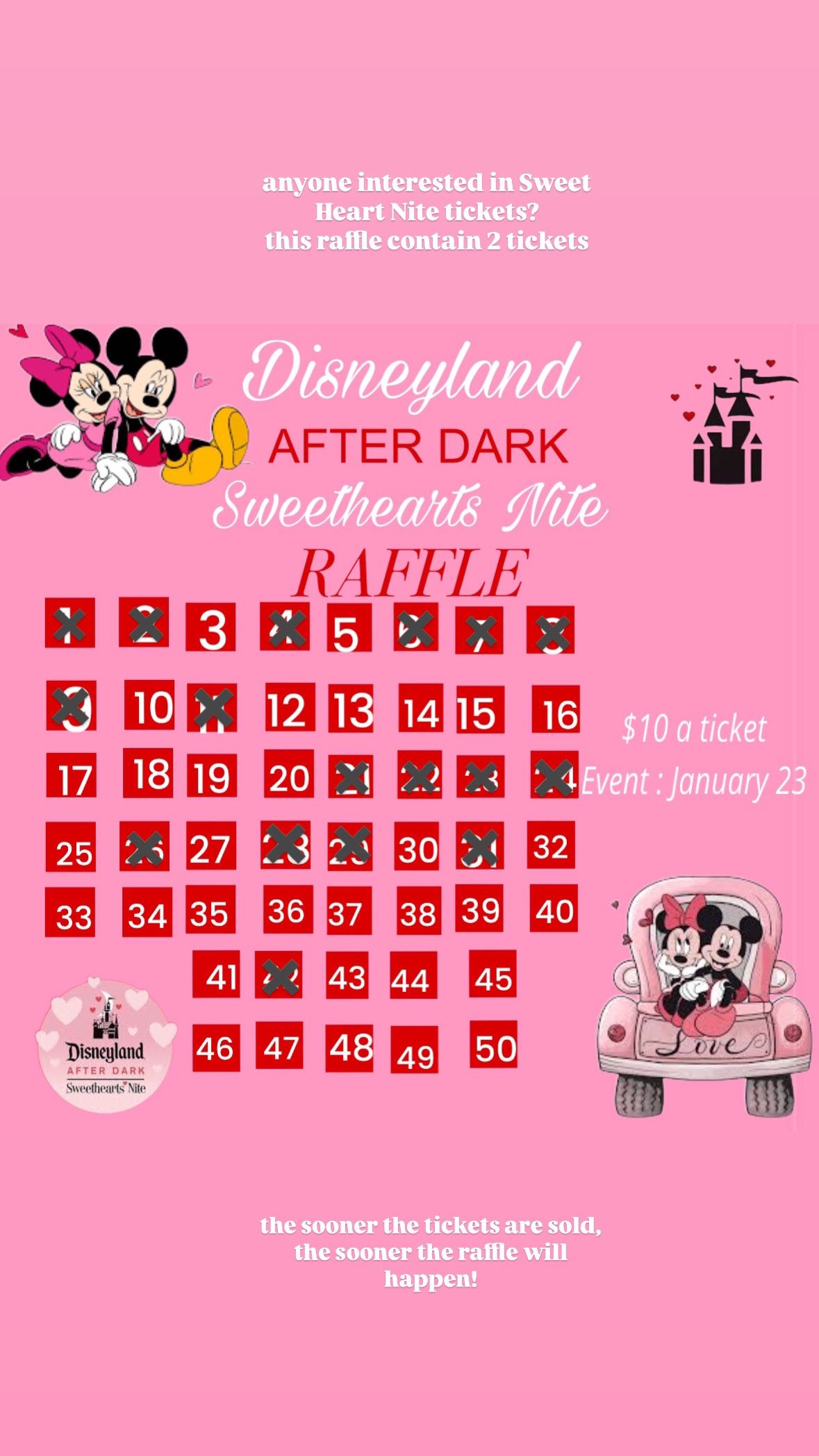 SWEET HEART NITE TICKETS