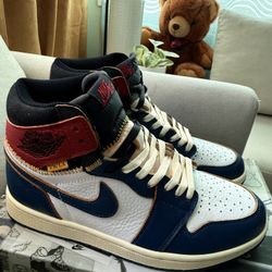 JORDAN 1 UNION (Storm Blue) Size: 10 Men