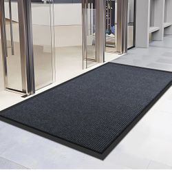 Extra Large Front Door Mat, 5 x 3 Feet Indoor Outdoor Entrance Mat, Heavy Duty Commercial Floor Mats, Non-Slip Rubber Backing Doormat for Entryway