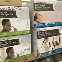 Bathroom Ventilation Fans With Bluetooth And LED lights