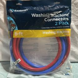 Brand New Eastman Washing Machine Connectors (2 Pack, 6-ft)