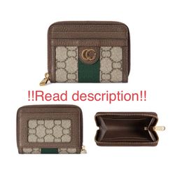PRICE Is For 4 Items  ‼️PLS READ DESCRIPTION‼️  Leather Luxury Wallet GUCCY Card Case Card Holder Women’s Purse Bag Accessories 