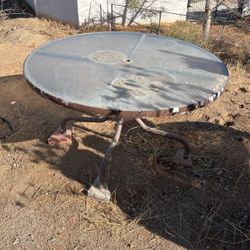 Glass Top Round Table
