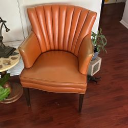 vintage leather armchair