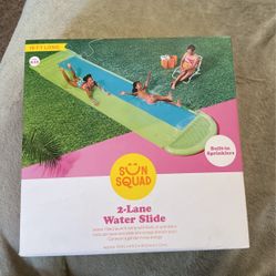 Brand New In Box. Never Been Opened. Sun Squad 2-lane Water Slide 