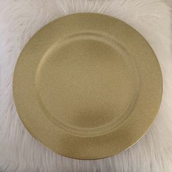 Gold Glitter Charger Plates