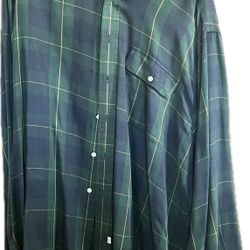 Polo Ralph Lauren XL Green Plaid Button-Up Shirt – Classic Fit