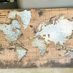 Magnetic Map Wall Decor