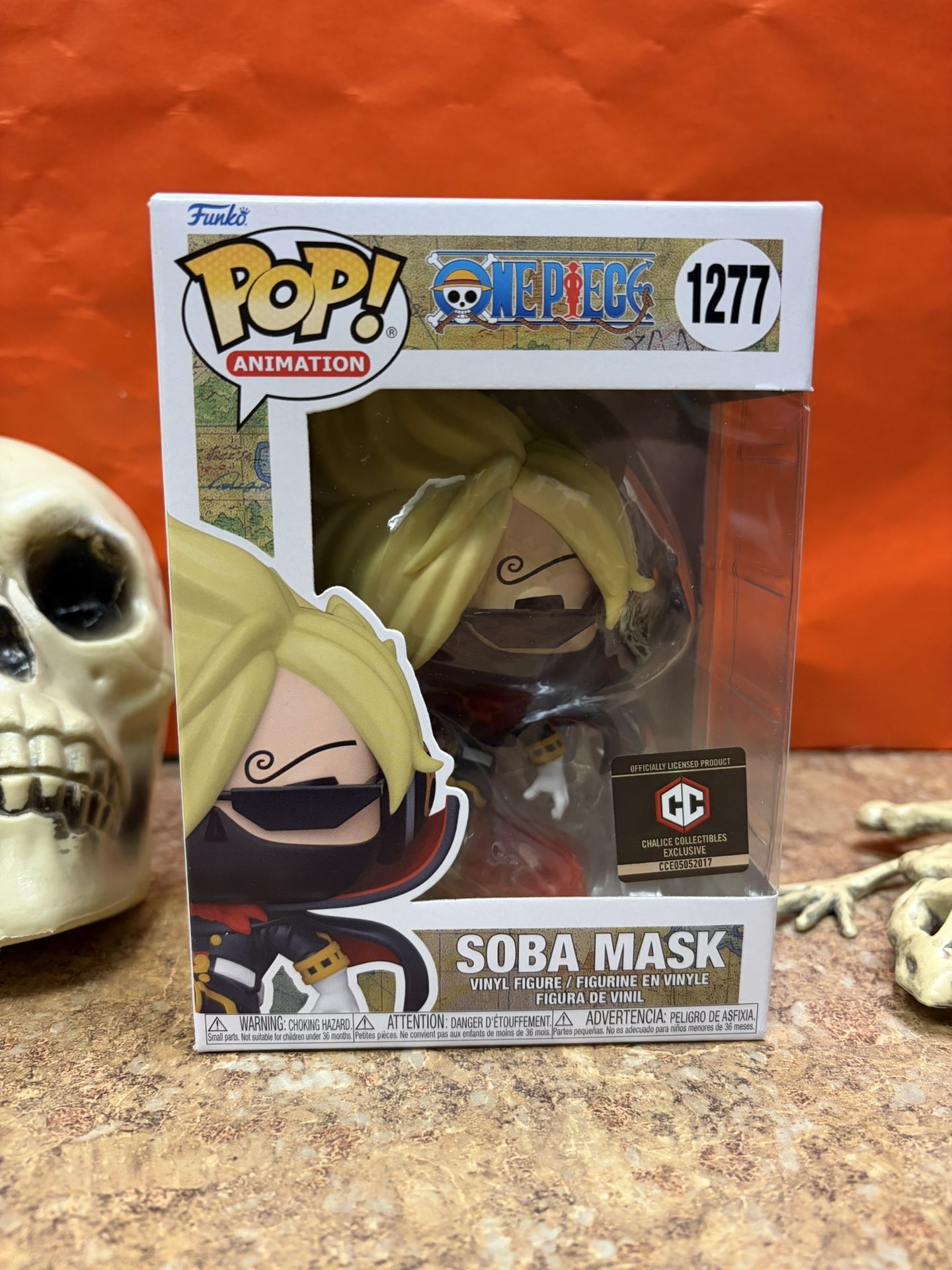 One Piece Funko Pop Sanji Vinyl Figure Soba Mask Chalice Collectibles Exclusive