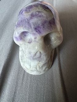 Purple Amethyst Skull