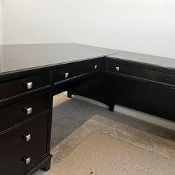 Beautiful Mahogany Desk And Twin Bunk Bed.  