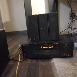 Yamaha HTR -6050 Receiver And Home Theatre Surround Sound System 