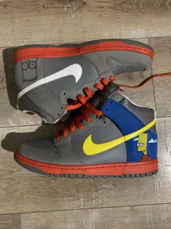 2012 Nike Dunk High Grey Custom Size 9.5