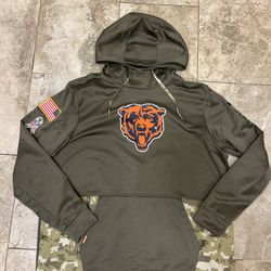 Nike CHICAGO BEARS NFL SALUTE TO SERVICE 2022 ON-FIELD HOODIE MEN'S SIZE XL