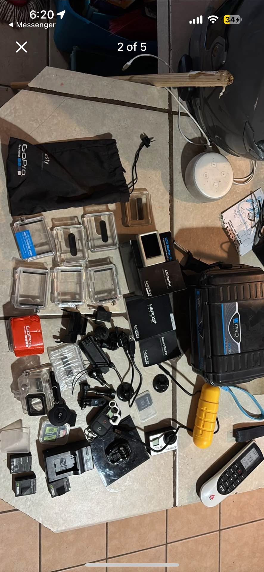 Go Pro With Accessories 