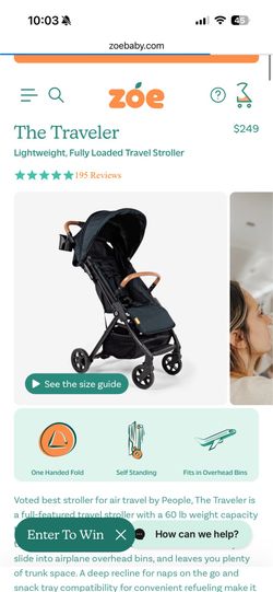 Zoe Single Stroller - The Traveler