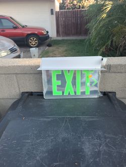 Exit Sign 120/277 Volt Lithonia New Left Over From a Job