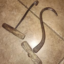 Vintage Hay Hooks Country Decor