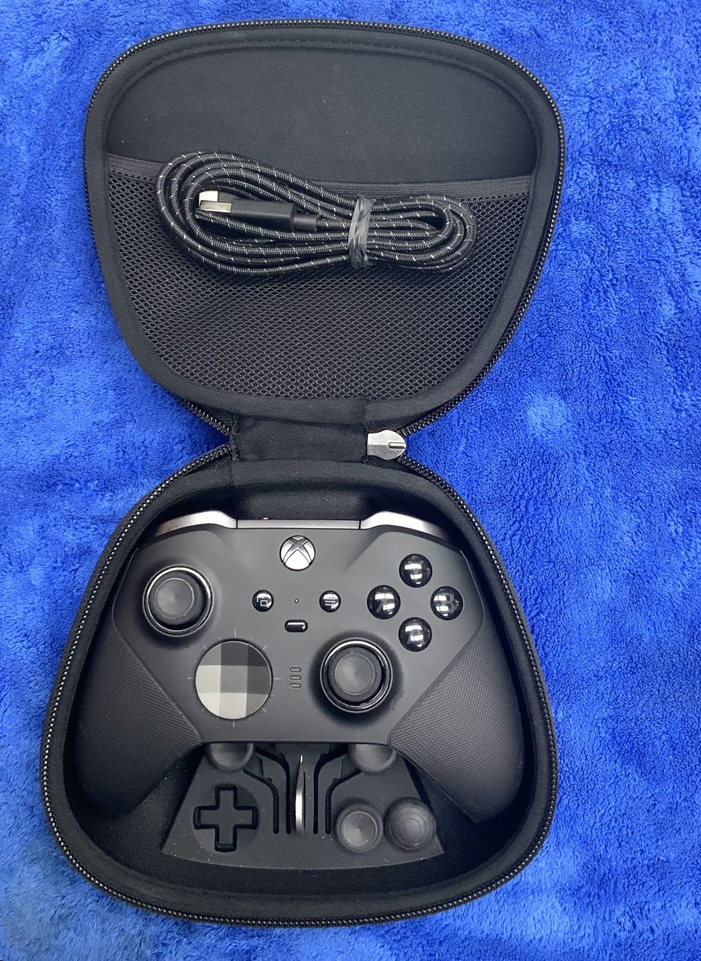 Microsoft Xbox Black Controller Remote For Gaming Gamer USB C Attachments Joysticks Shooter Adventure Role Playing Simulation Puzzle PC