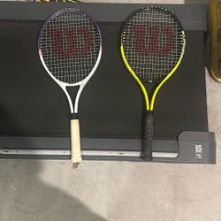 Two Wilson Tennis Rackets 