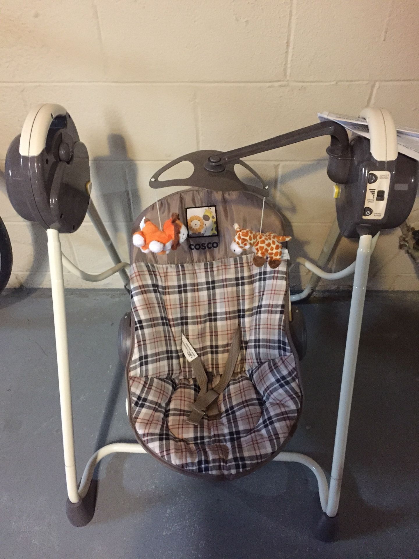Baby swing only used a few times when my son when to grandmas house.