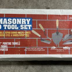5 Pc. Masonry Hand Tool Set NEW