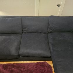 Blue Sectional Couch 