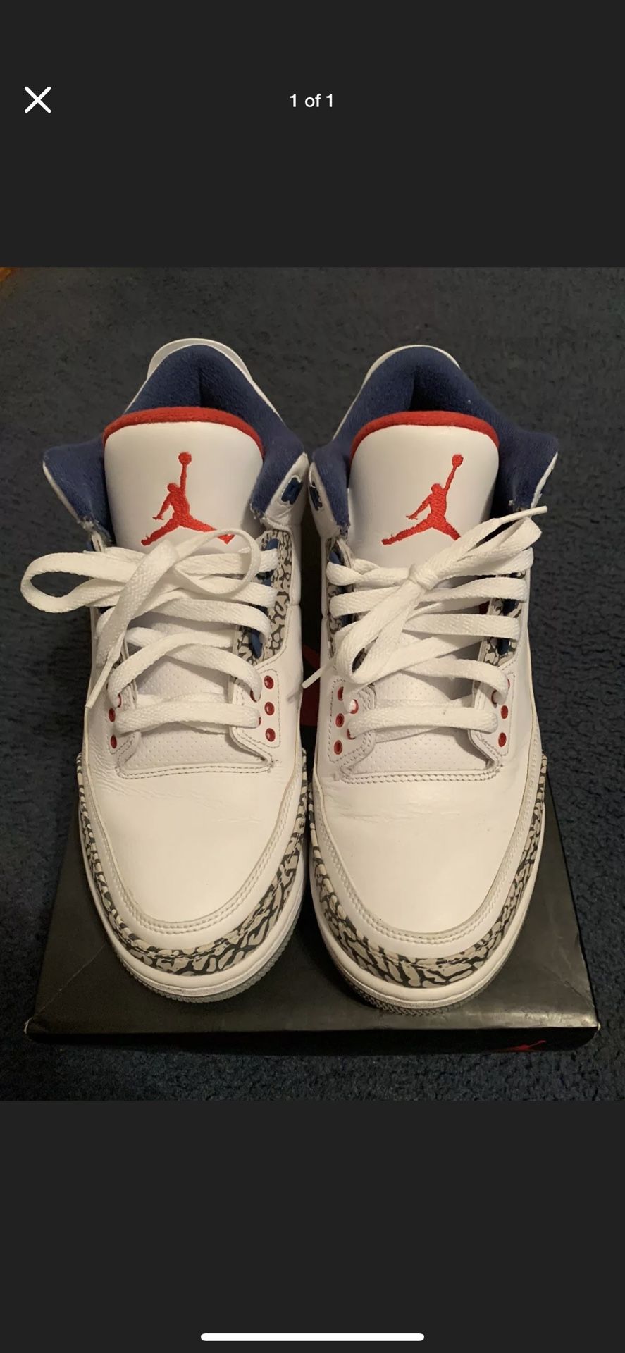 Jordan retro 3 true blue