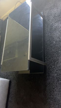 Glass Table And Side Table